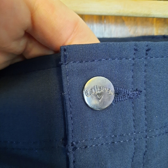 Callaway Performance Stretch navy blue flat front golf shorts MA4327 size 36 - Picture 5 of 12